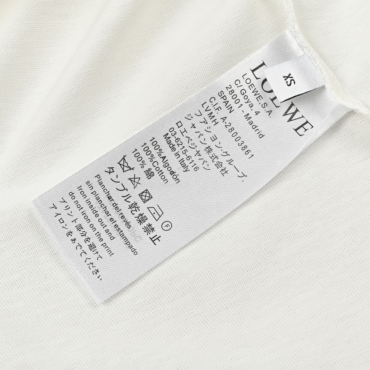 Loewe Angel Eye Printed White T Shirt (6) - www.newkick.vip